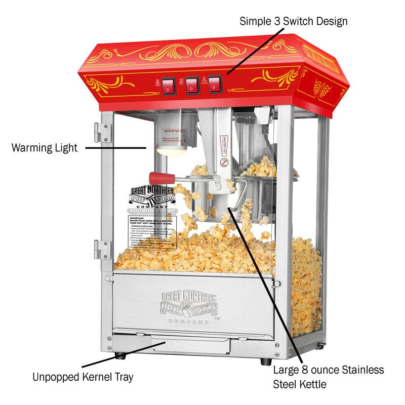 Great Northern Popcorn 8 Oz. Tabletop Popcorn Machine & Reviews Wayfair